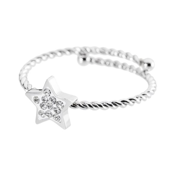 Ringe Marlù Dame Time to in Stahl Cristallo 18AN033-S - 18AN033-S